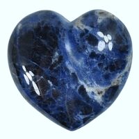 Sodalite Heart Carving [Small]