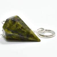 Stichtite In Serpentine Six Sided Pendulum