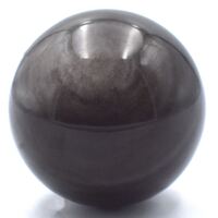 Silver Sheen Obsidian Sphere Carving