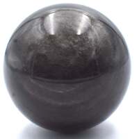 Silver Sheen Obsidian Sphere Carving