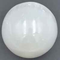 White Selenite Sphere Carving