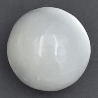 White Selenite Sphere Carving