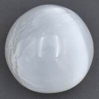 White Selenite Sphere Carving