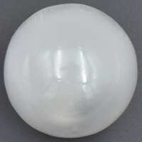 White Selenite Sphere Carving