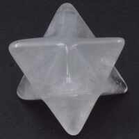 Clear Quartz Merkaba Carving