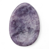 Oval Lepidolite Purple Worry Stone