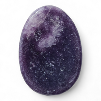 Oval Lepidolite Purple Worry Stone