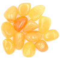 Orange Calcite Tumbled Stones [Large 200gms]