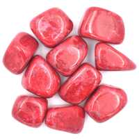 Red Howlite Tumbled Stones [Large]