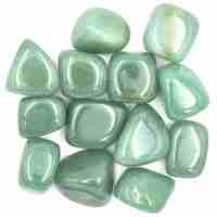 Green Aventurine Tumbled Stones [Dark Large]