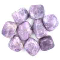 Purple Lepidolite Tumbled Stones [Large]