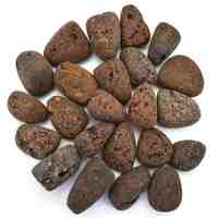 Brown Lava Tumbled Stones [Large]