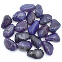 Purple Agate Tumbled Stones [Large]