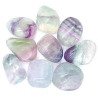 Rainbow Fluorite Tumbled Stones [Large 200gm Light]