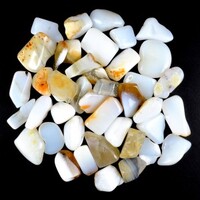 White Opal Tumbled Stones [Large]