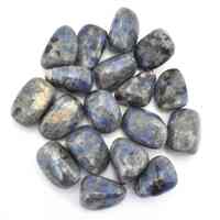 White Spot Sodalite Tumbled Stones [Large]