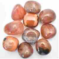 Fire Agate Tumbled Stones [Medium 150gm]