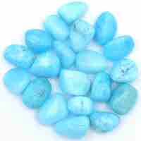 Blue Aragonite Tumbled Stones [Light - Medium]