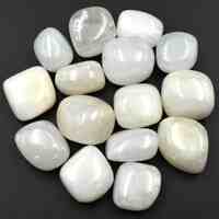 White Feldspar Tumbled Stones [Medium 250gm]