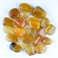 Yellow Fluorite Tumbled Stones [Medium]