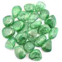 Green Clear Quartz Tumbled Stones [Medium]