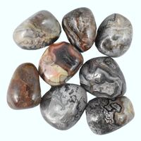 Grey Crazy Lace Agate Tumbled Stones [Medium 150gm]