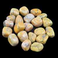 Orange Howlite Tumbled Stones [Medium]