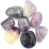 Purple Fluorite Tumbled Stones [Medium 150gm]