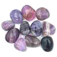 Purple Fluorite Tumbled Stones [Medium 2]