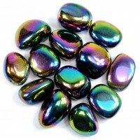 Rainbow Aura Tumbled Stones [Medium 150gm]