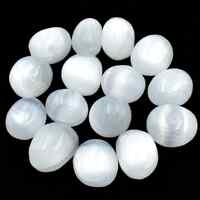 White Selenite Tumbled Stones [Medium]