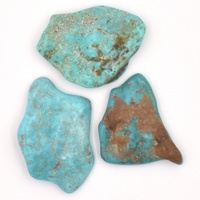 Tibetan Turquoise Tumbled Stones [40gm 3pcs]