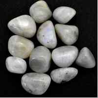 White Moonstone  Tumbled Stones [Medium 100gm]