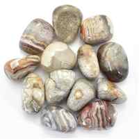 White Crazy Lace Agate Tumbled Stones [Medium 150gm]