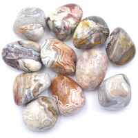 White Crazy Lace Agate Tumbled Stones [Medium 150gm]