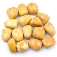 Yellow Jade Tumbled Stones [Medium]