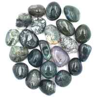 Green Moss Agate Tumbled Stones [Small]