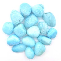Blue Aragonite Tumbled Stones [Small 150g]