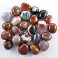 Sardonyx Tumbled Stones [Medium]