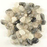 Tourmalinated Quartz Tumbled Stones [Light Small]