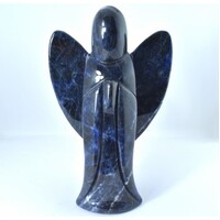 Sodalite Angel Carving [Large]