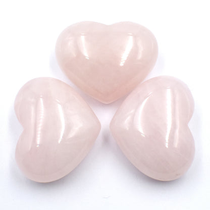 Rose Quartz Heart Carving [Small - 5pcs]