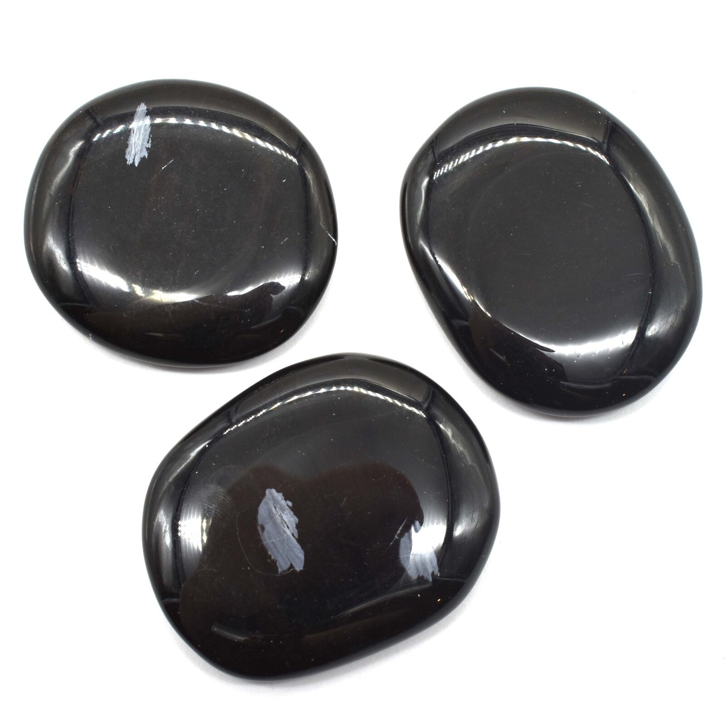 Black Obsidian Palm Stone [3pcs]