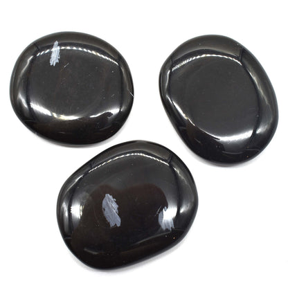 Black Obsidian Palm Stone [3pcs]
