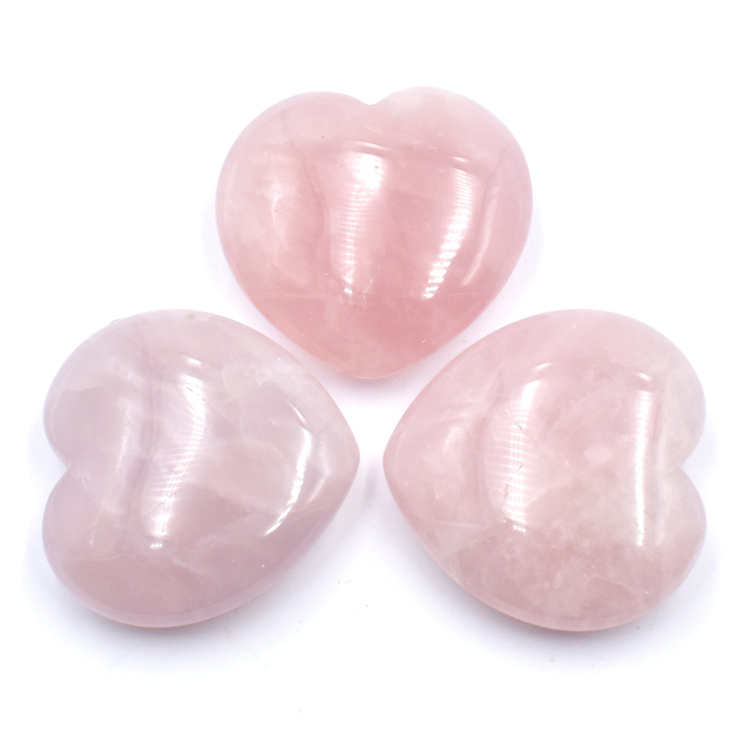 Purple Rose Quartz Heart Carving [Medium]