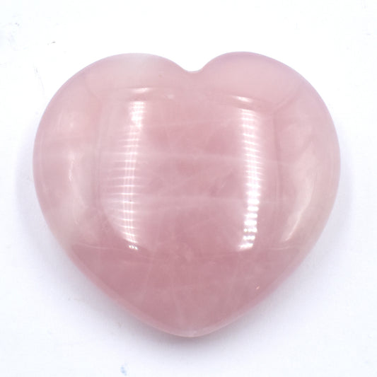 Purple Rose Quartz Heart Carving [Medium]