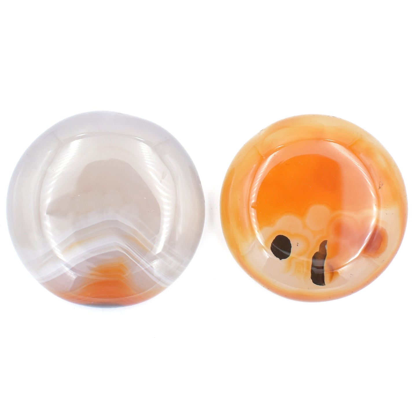Banded Carnelian Palm Stone [Light]