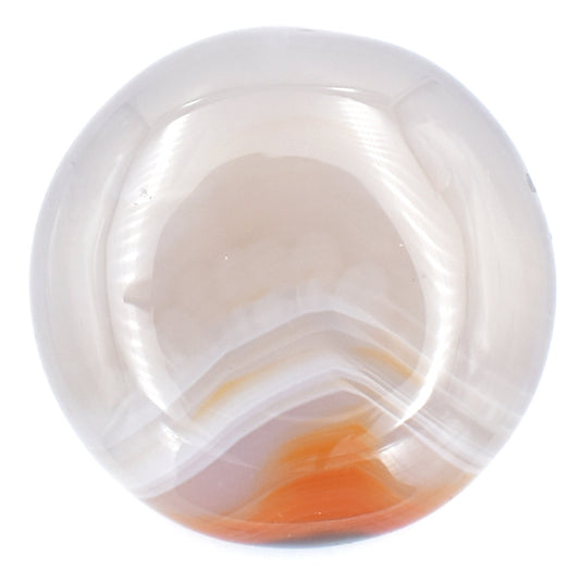 Banded Carnelian Palm Stone [Light]
