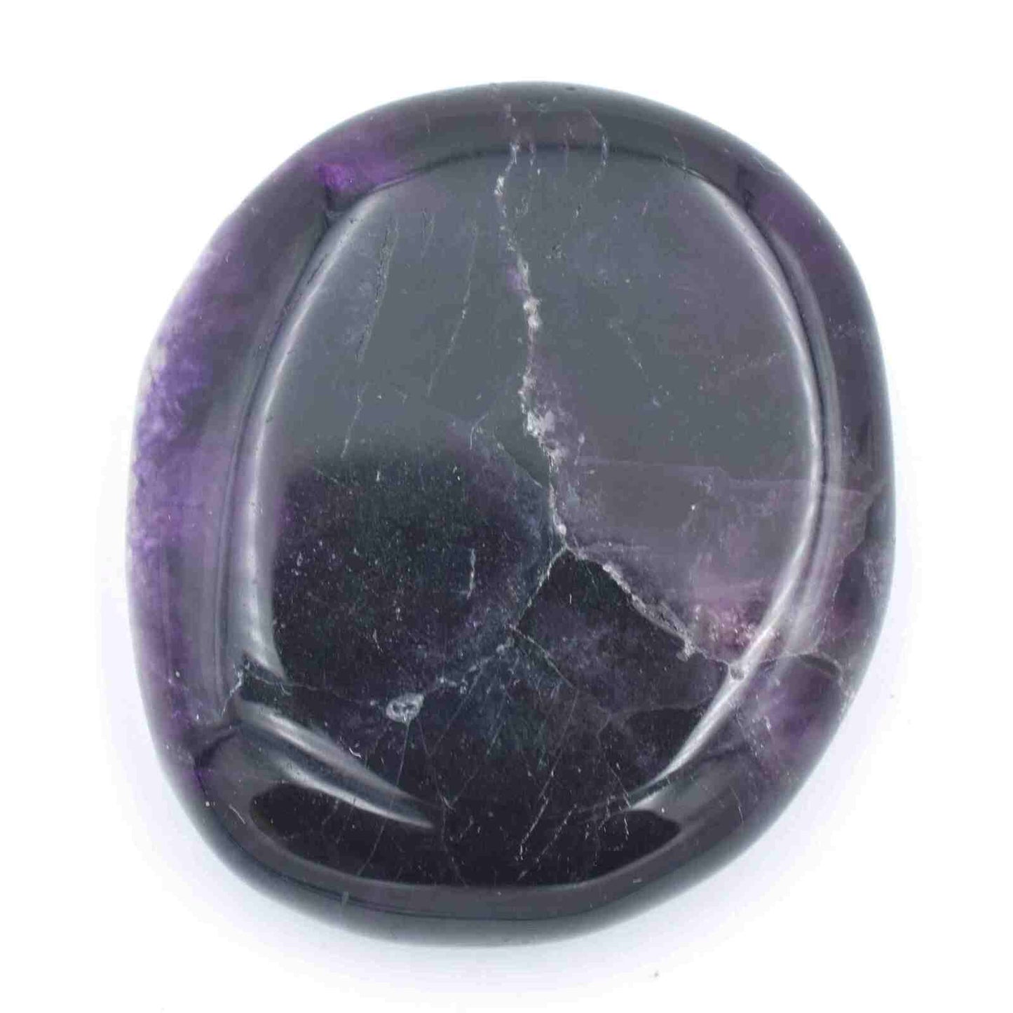 Purple Fluorite Palm Stone