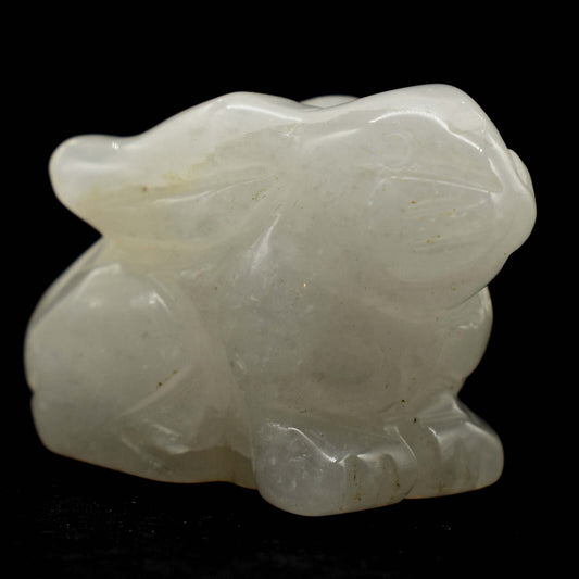 Clear Quartz Rabbit Carving [Type 2]
